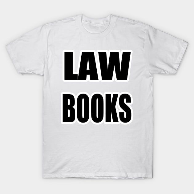 "Law Books" Text Typography T-Shirt by Holy Bible Verses